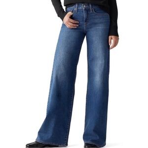 Levi's Dark Blue Shaping Wide Leg Women's Jeans 318